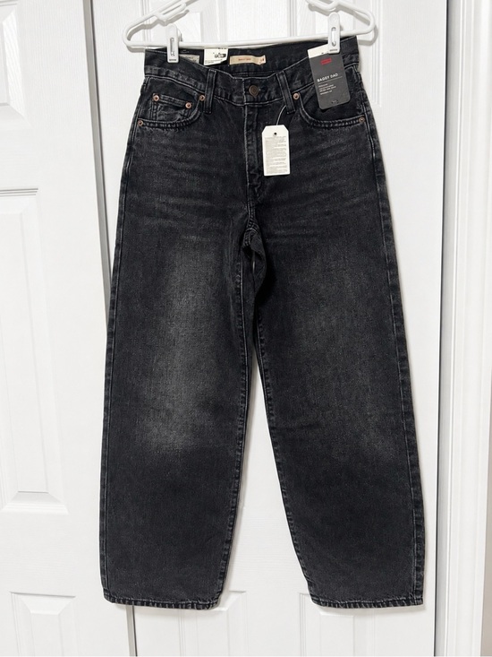 Levi's Denim - Levi’s Premium Baggy Dad Black Wash Straight Leg Jeans NWT 28x30